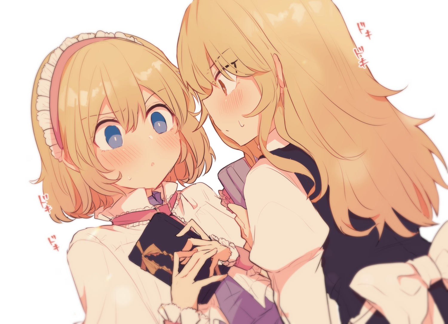 aoi (annbi) touhou alice margatroid kirisame marisa valentine yuri